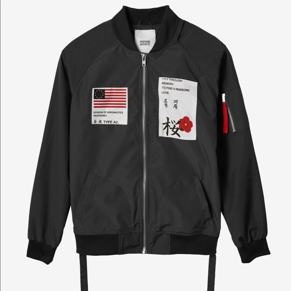 PROFOUND AESTHETIC AERONAUTICS NYLON BOMBER JACKET